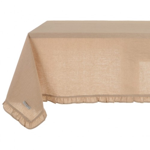 COATED TABLE CLOTH WITH SMALL FRILLS