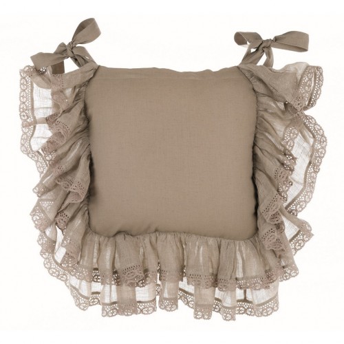 CHAIR CUSHION COVER WITH FRILL