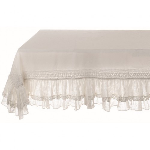 TABLE CLOTH WITH RUFFLES