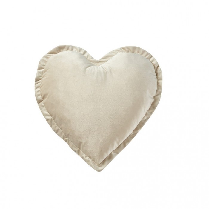 HEART CUSHION WITH FRILL