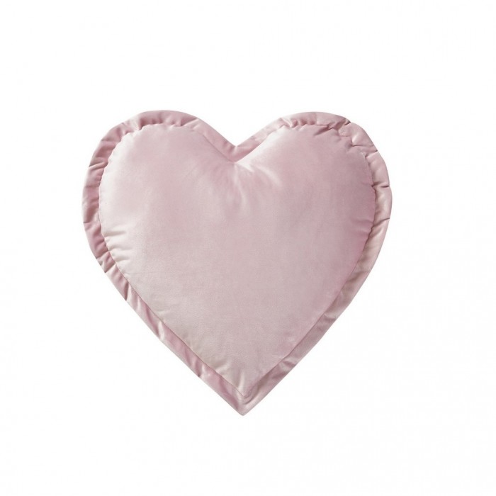 HEART CUSHION WITH FRILL