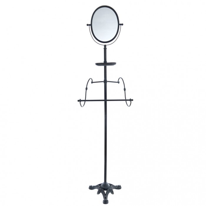 IRON ITEMS HANGER WITH MIRROR