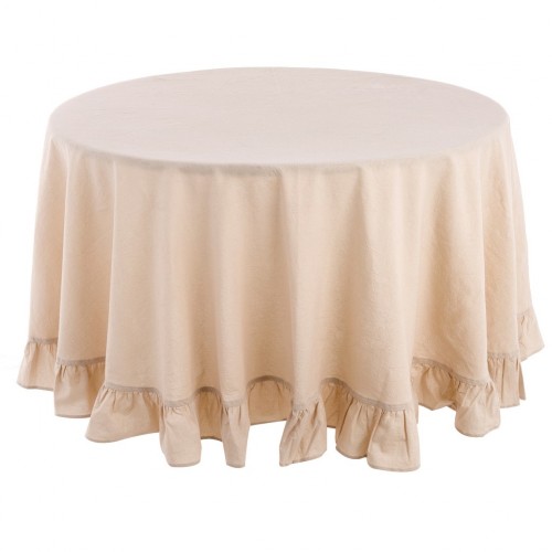 ROUND TABLE CLOTH WITH FRILL 10 CM