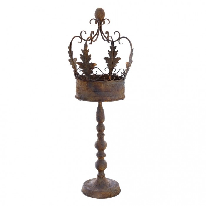 CANDLE HOLDER WITH TIARA DECORATION
