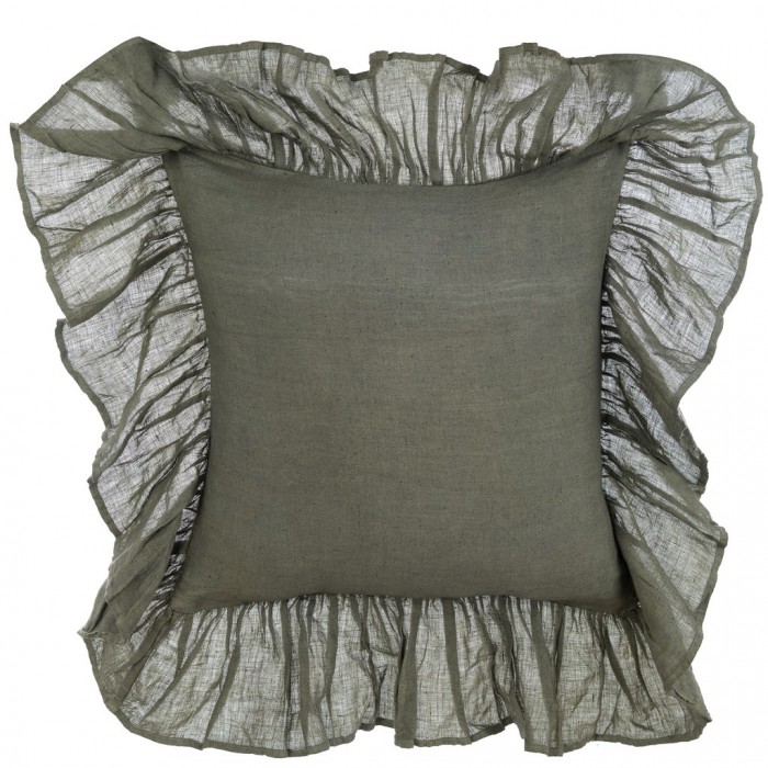 CUSHION  WITH FRILLS