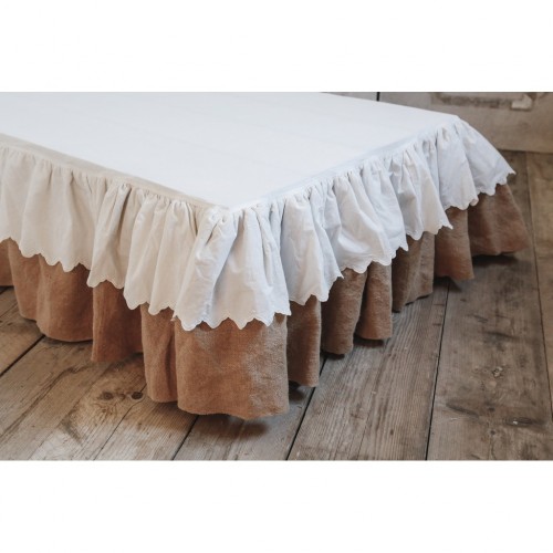 BED SKIRT 2P WITH FRILLS