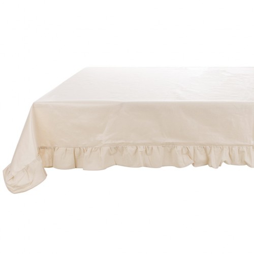 COATED TABLE CLOTH WITH FRILL 10CM